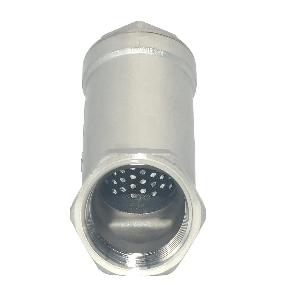 One Inch Heavy Duty Wye Strainer Mesh Filter Valve With 800 WOG Rating Y Spring Check NPT Female Port Stainless Steel SS316 CF8M Debris Protection For Water Gas Air And Corrosive Liquids
