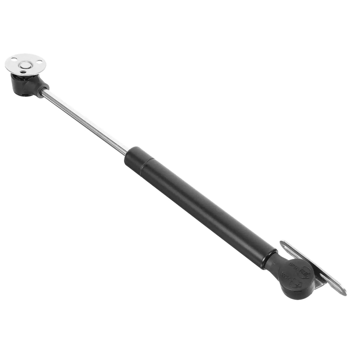 Heavy Duty Gas Spring Hinge With Soft Close For Cabinet Doors And Lids High Load Capacity Hydraulic Support, black metal rod, side view