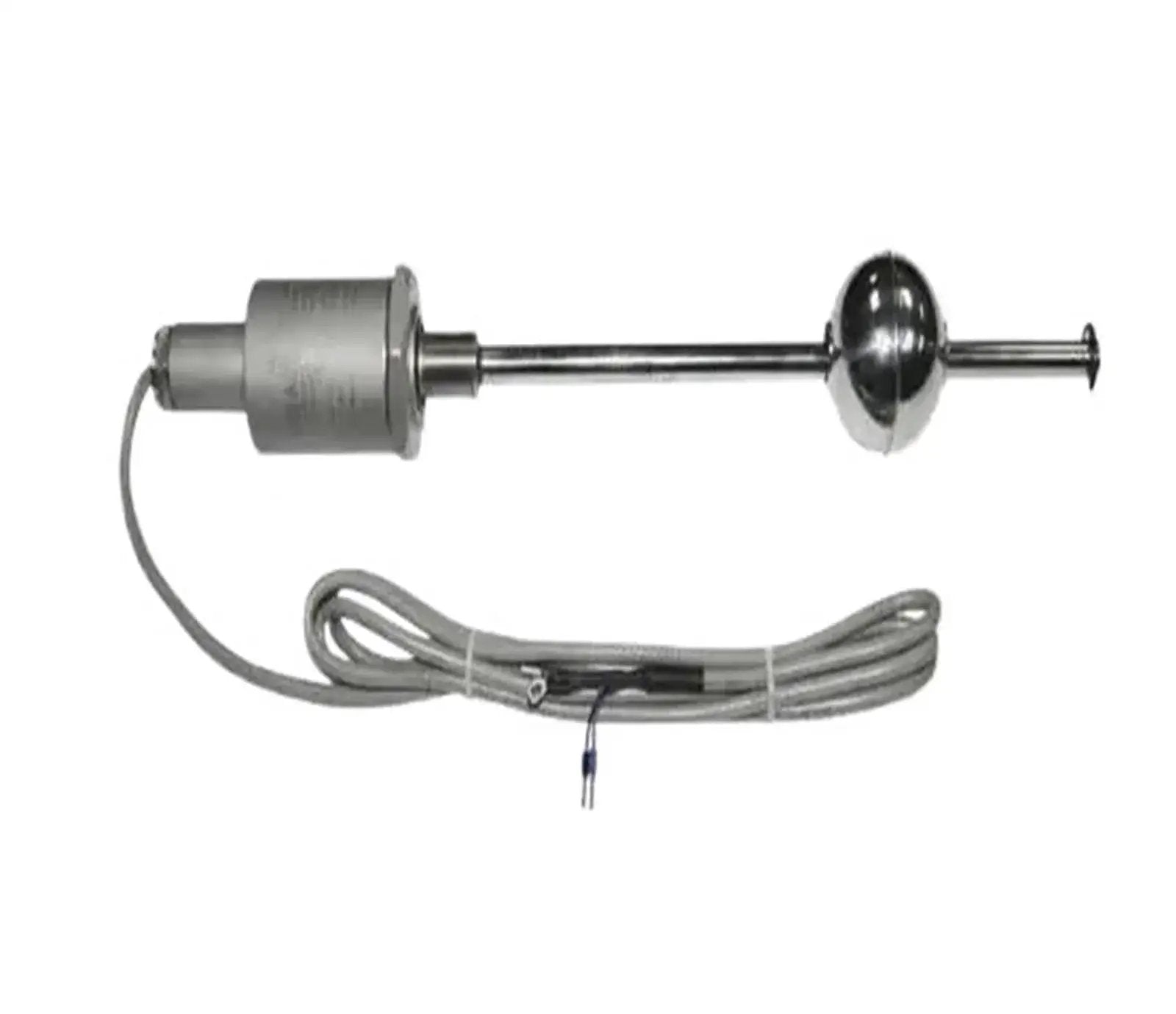Intrinsically Safe Magnetostrictive Liquid Level Sensor For Industrial Control With 360 To 800 Mm Range, side view with cable