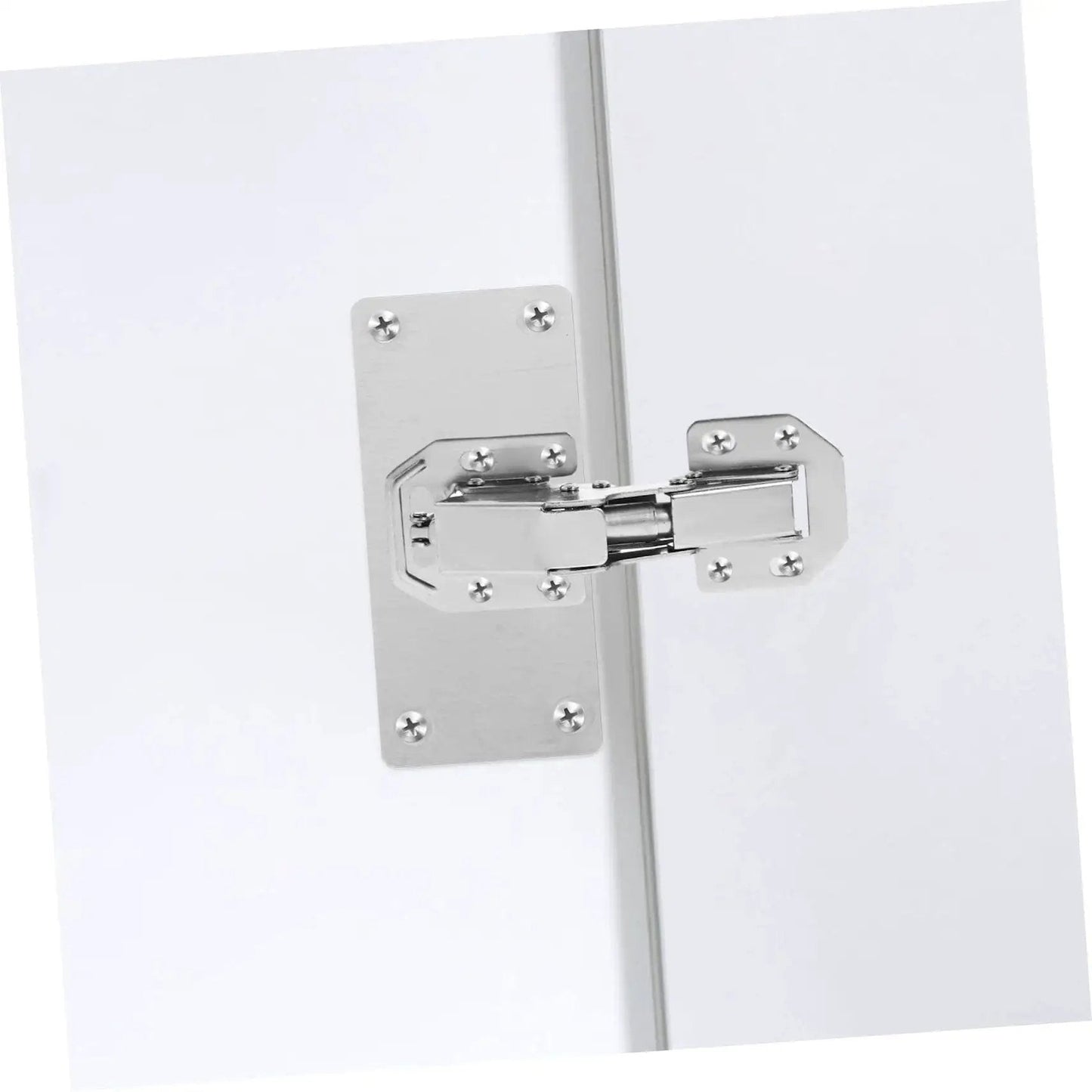Heavy Duty 2 Pack Silver Cabinet Hinges For Kitchen Cupboards And Wardrobes Thickened Bridge Design With High Load Bearing Capacity