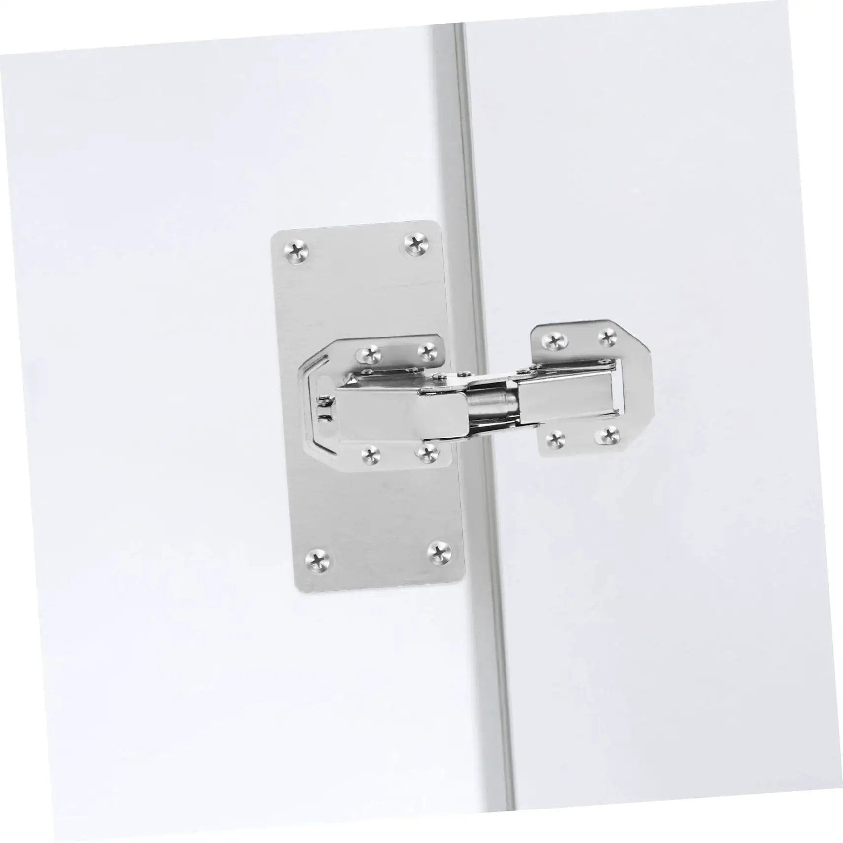 Heavy Duty 2 Pack Silver Cabinet Hinges For Kitchen Cupboards And Wardrobes Thickened Bridge Design With High Load Bearing Capacity