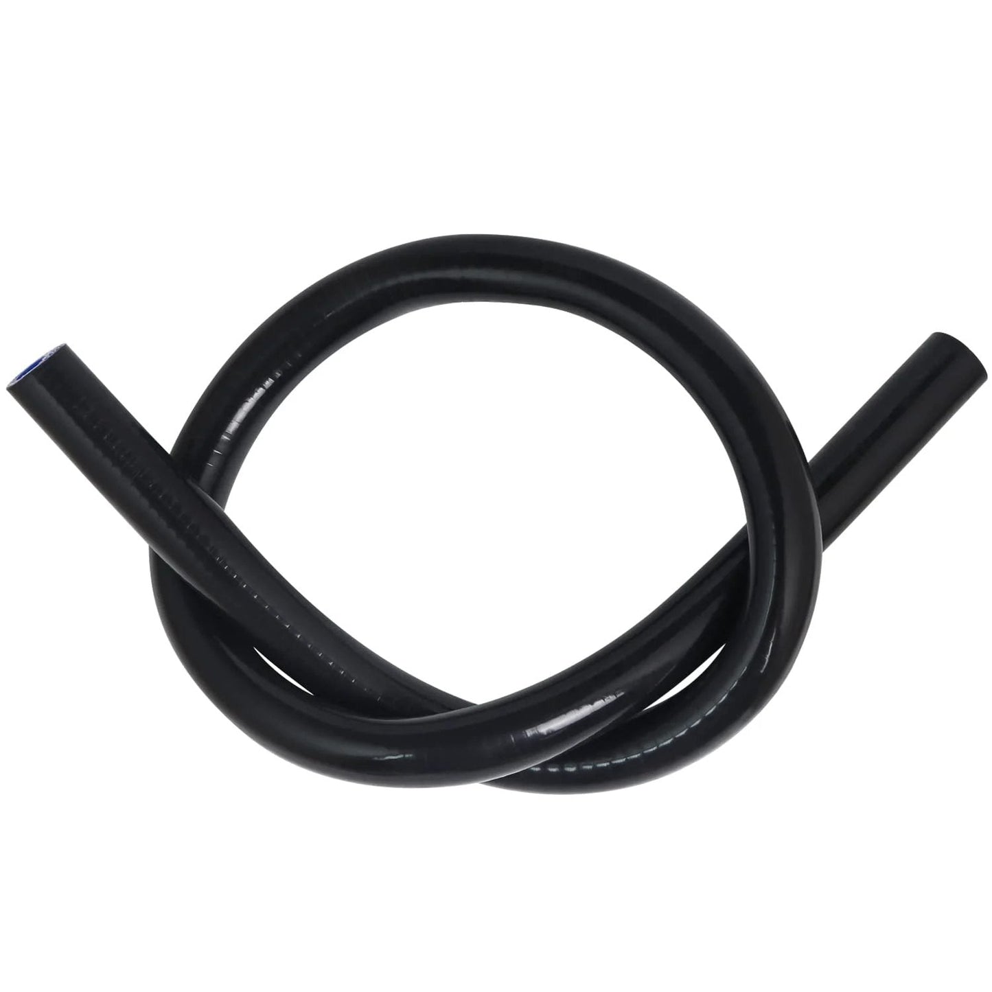 Heavy Duty Silicone Heater Hose For Auto 0.25 Inch ID X 5 Ft Long Reinforced Vacuum And Coolant Line coiled on white background.