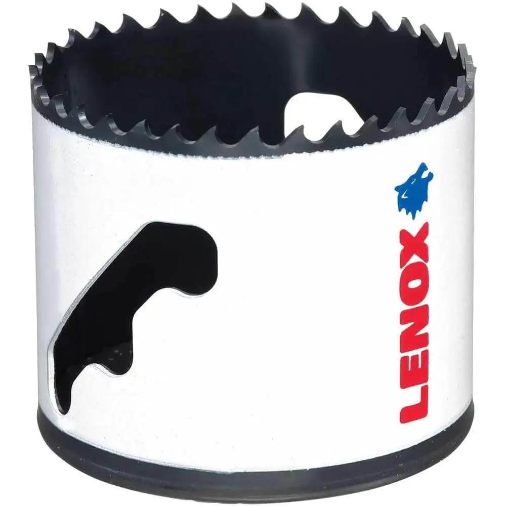 Bi Metal Speed Slot Hole Saw Two And Three Quarter Inch For Metal And Wood With Heavy Duty Wall Thickness And Optimized Teeth For Fast Cuts And Longer Tool Life shown from side view.