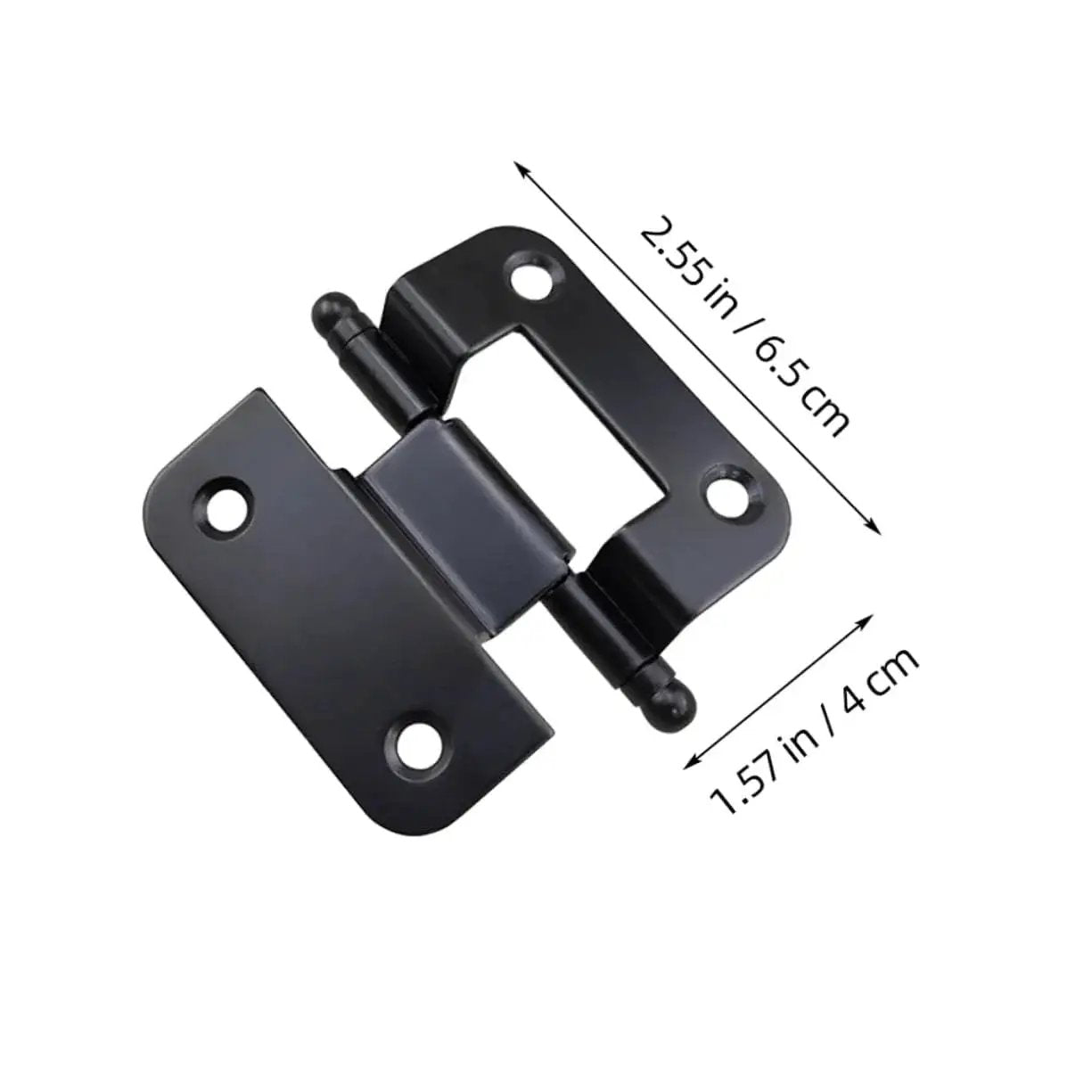 Heavy Duty Kitchen Cabinet Door Hinges 6 Pack By Shineofi Built Tough As Nails Iron Construction, black hinge dimensions shown