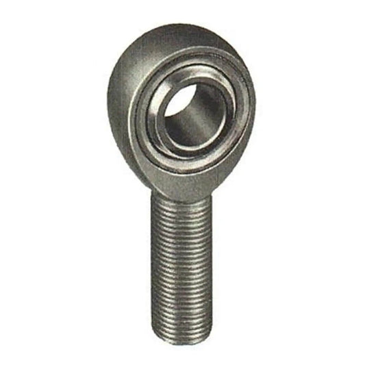 Single Male Spherical Rod End MM-8 1/2 inch (12.7 mm) Bore Steel Ball Bearing Grease-Lubricated Threaded for Linkage Actuator Pivot Linear Slide Unit Machine Parts