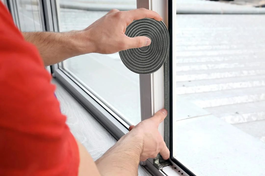 Weather Stripping For Doors And Windows Self Adhesive Door Seal 39.4 Ft Long 0.35 Inch Thick Brush Insulation installation