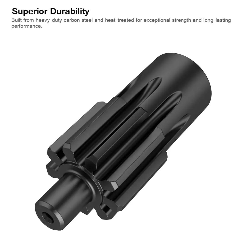 Black Engine Barring And Flywheel Crank Turning Heavy Duty Pro Grade Tool For PACCAR MX 13 And MX 11 Engines in half inch drive