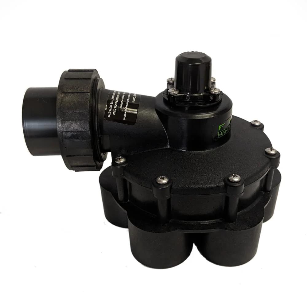 One And A Half Inch 6 Outlet Standard Hydro Indexing Valve For Irrigation Systems With 5 And 6 Zone Cams FIMCO Ideal For Lawn