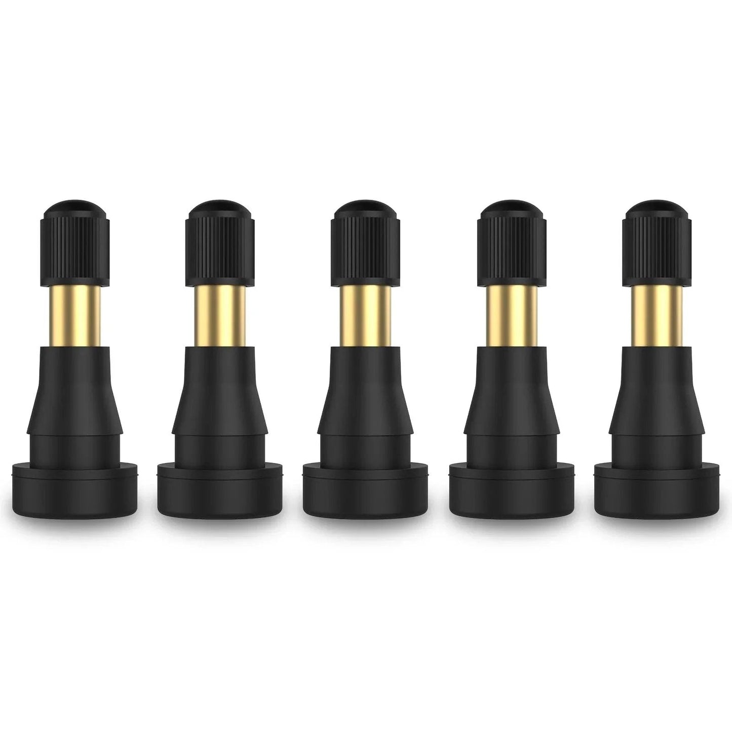 High Pressure Brass Stem Snap In Tire Valves For 0.453 Inch Rim Holes 11.5mm EPDM Rubber Core 5 Pack Fits Most Pickups And Heavy Duty Vehicles Durable Seal And Easy Install SUNSOUL TR600HP