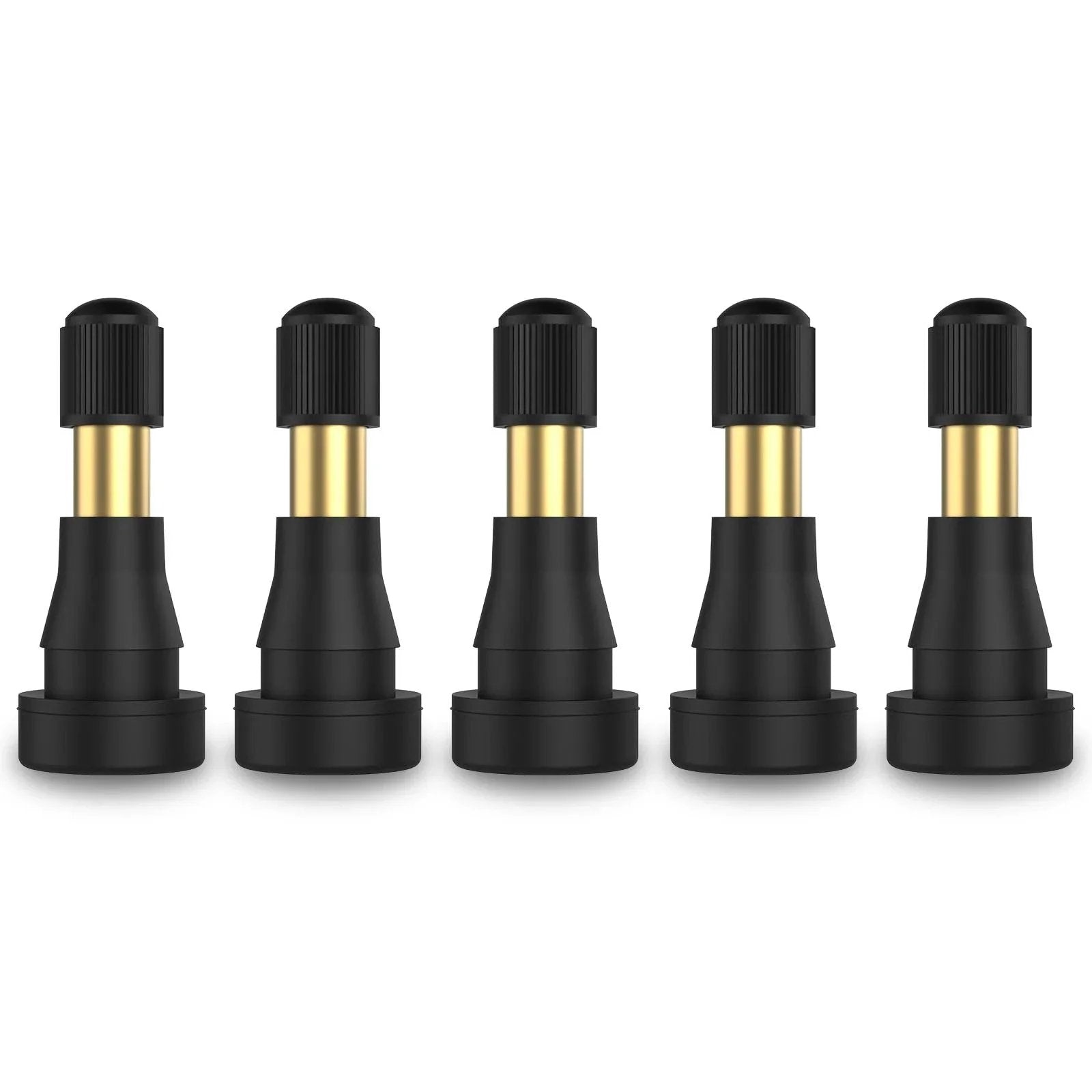 High Pressure Brass Stem Snap In Tire Valves For 0.453 Inch Rim Holes 11.5mm EPDM Rubber Core 5 Pack Fits Most Pickups And Heavy Duty Vehicles Durable Seal And Easy Install SUNSOUL TR600HP
