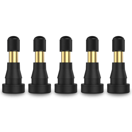 High Pressure Brass Stem Snap In Tire Valves For 0.453 Inch Rim Holes 11.5mm EPDM Rubber Core 5 Pack Fits Most Pickups And Heavy Duty Vehicles Durable Seal And Easy Install SUNSOUL TR600HP