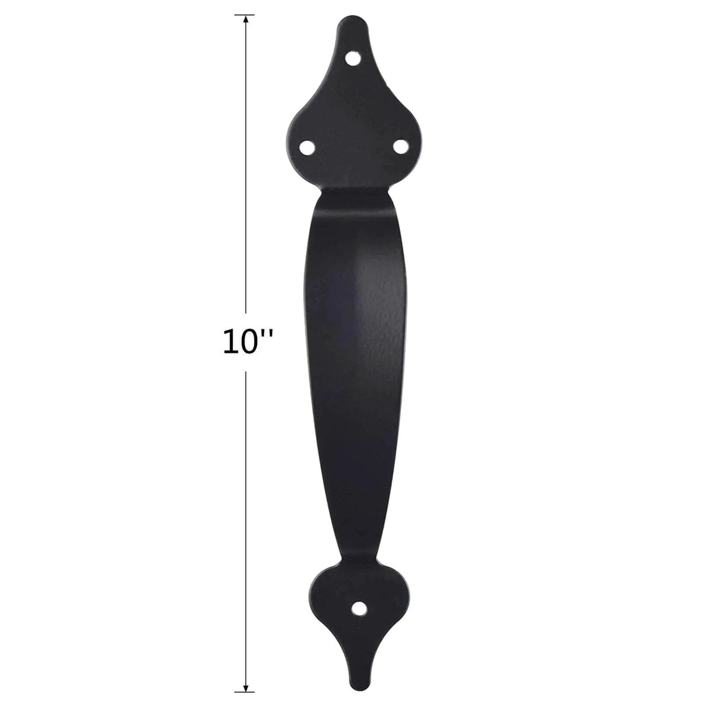 10 inch gate door handle pull, part of Heavy Duty Gate Hardware Kit With Self Locking Gate Latch 6 Inch T Strap Hinges And 10 Inch Gate Door Handle Pull Shed Door Hardware Set For Wooden Vinyl Fence Gate Farm Or Garden Black Finish Weather Resistant And Rust Proof