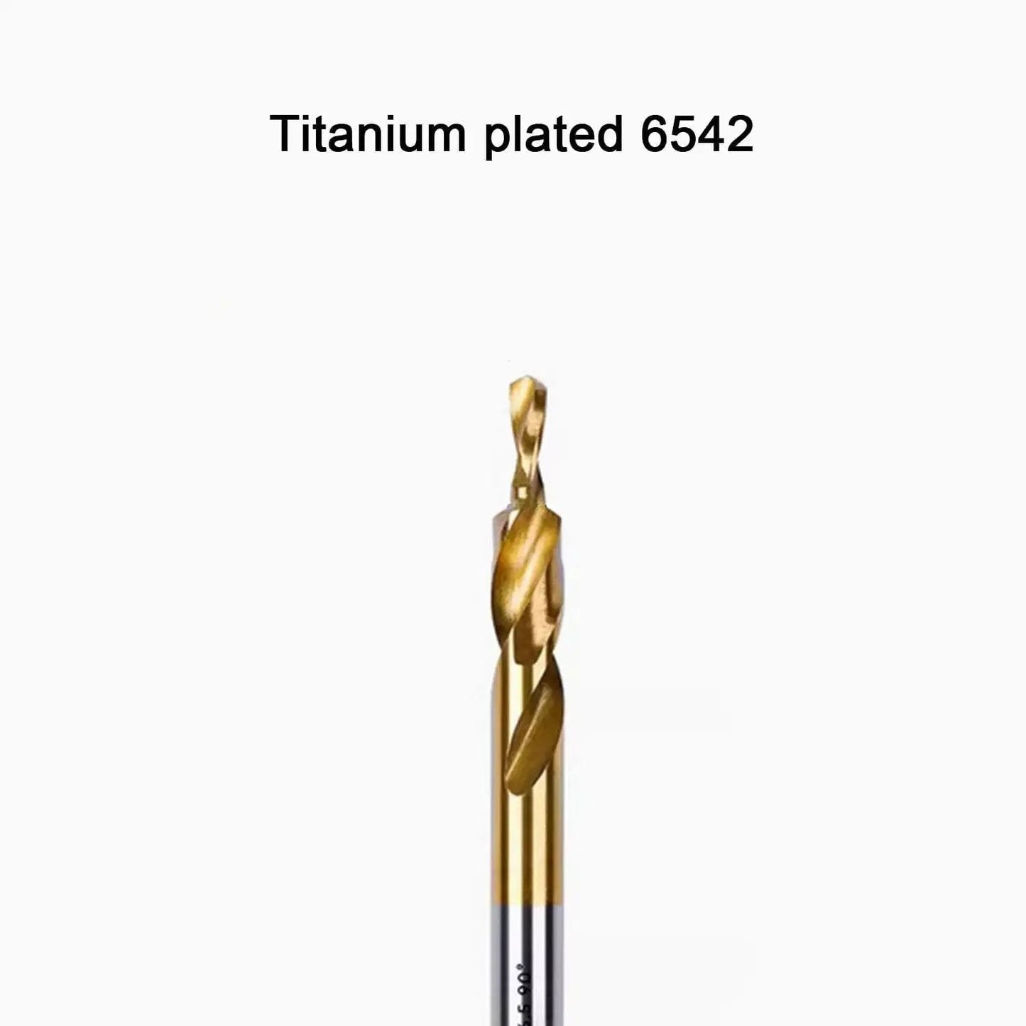 Two Stage Step Drill Bit Stainless Steel Pro Grade For Copper Aluminum Stainless Steel Titanium Alloy Variable Diameter Countersunk Head Chamfering And Hole Drilling 3.4 To 6.5mm Range 90 Degree Shank High Speed Helix Long Life titanium-plated
