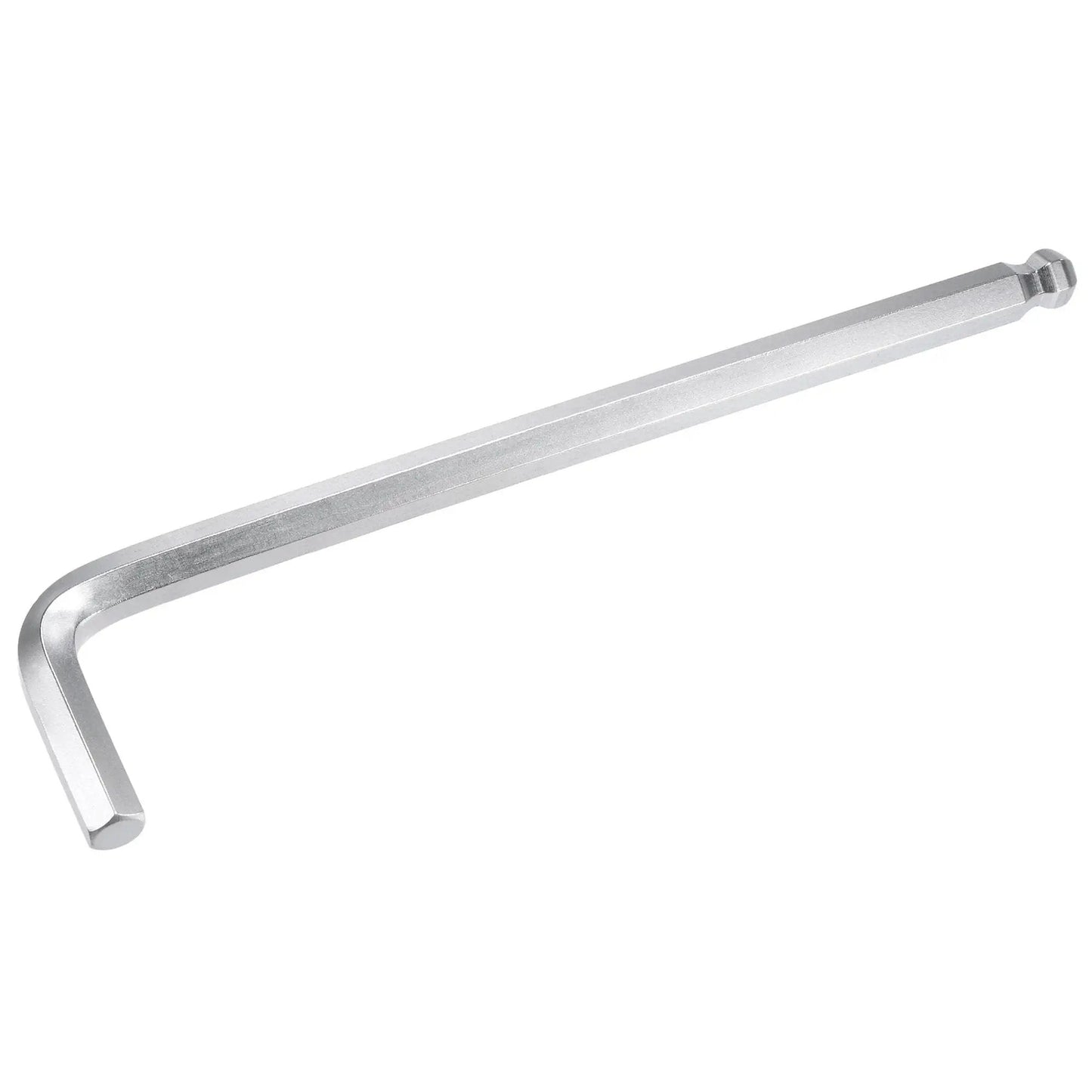 Ball End 12mm Hex Key Wrench Long Arm L Shaped Allen Wrench 9.72 Inch For DIY Home Projects And Pro Level Machine Repair With Flat Head CRV Steel