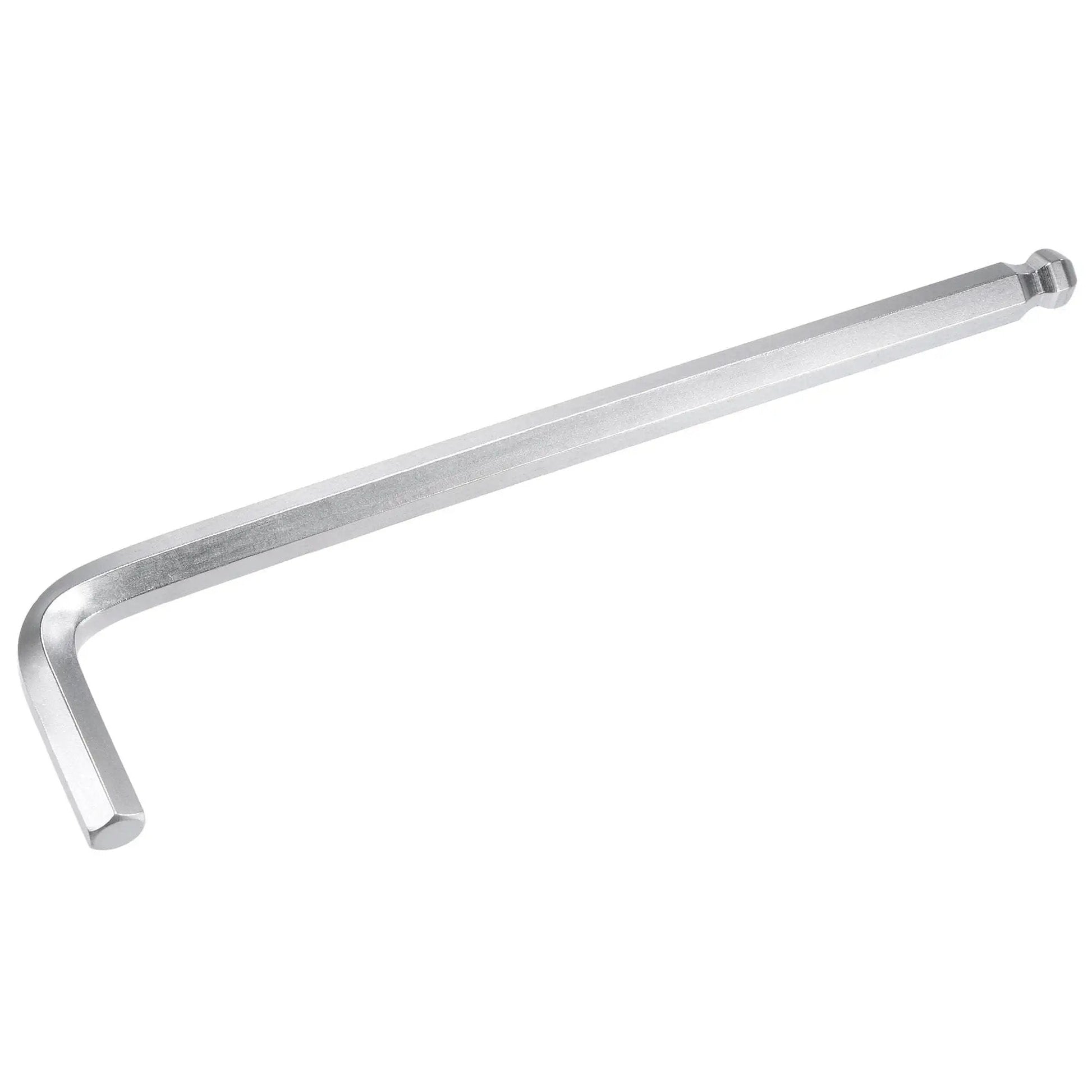 Ball End 12mm Hex Key Wrench Long Arm L Shaped Allen Wrench 9.72 Inch For DIY Home Projects And Pro Level Machine Repair With Flat Head CRV Steel