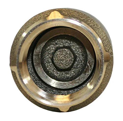 Close-up view of Merrill 700 Series No-Lead Brass In-Line Check Valve For Irrigation And Well Systems, 1-1/4 Inch Female NPT