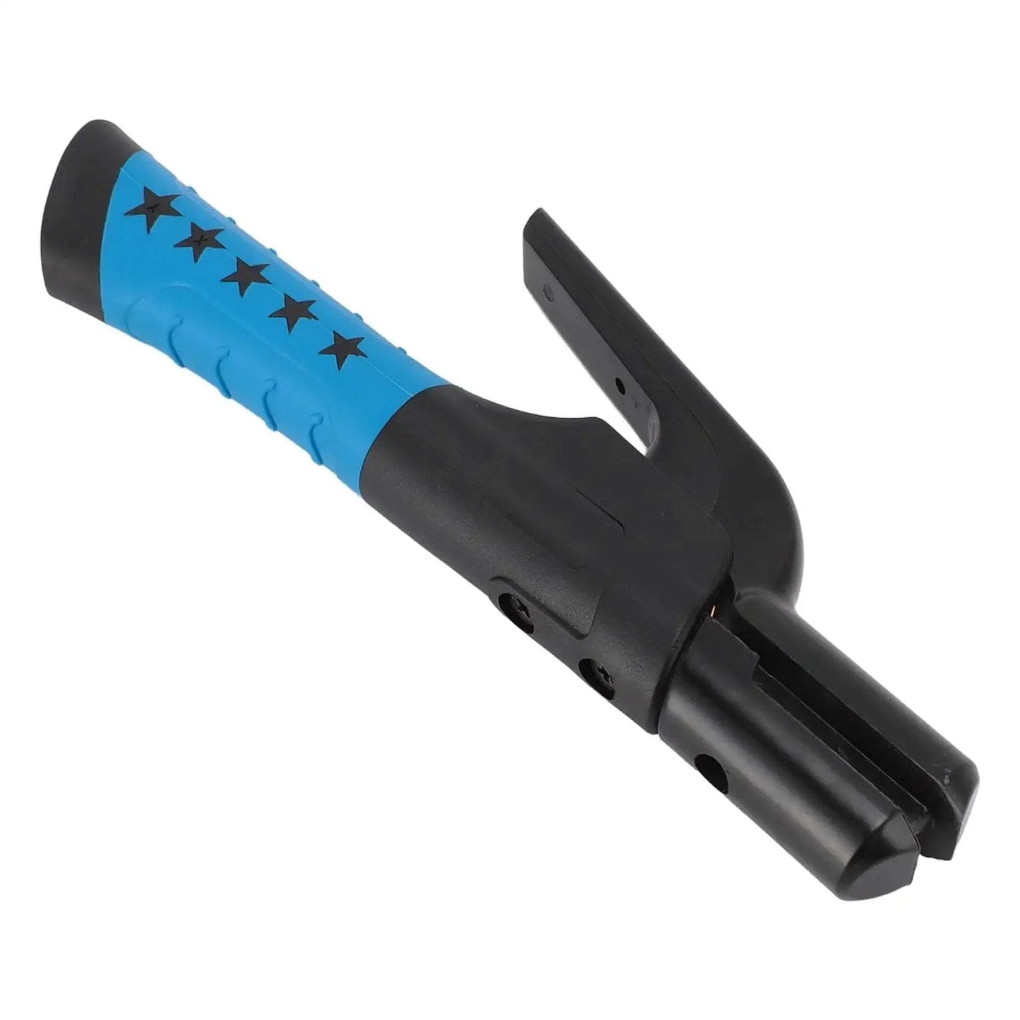 Multi Angle Welding Electrode Holder With Insulated Handle 501A Clamp for welding tasks, copper construction, blue handle