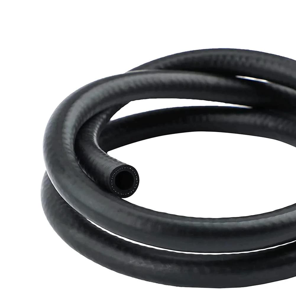 Coiled Three Quarter Inch Push On Fuel Line Hose NBR For Gas Diesel Biodiesel Engine Oil And Hydraulic Fluid, 10 Ft Length, 150 Psi Working Pressure