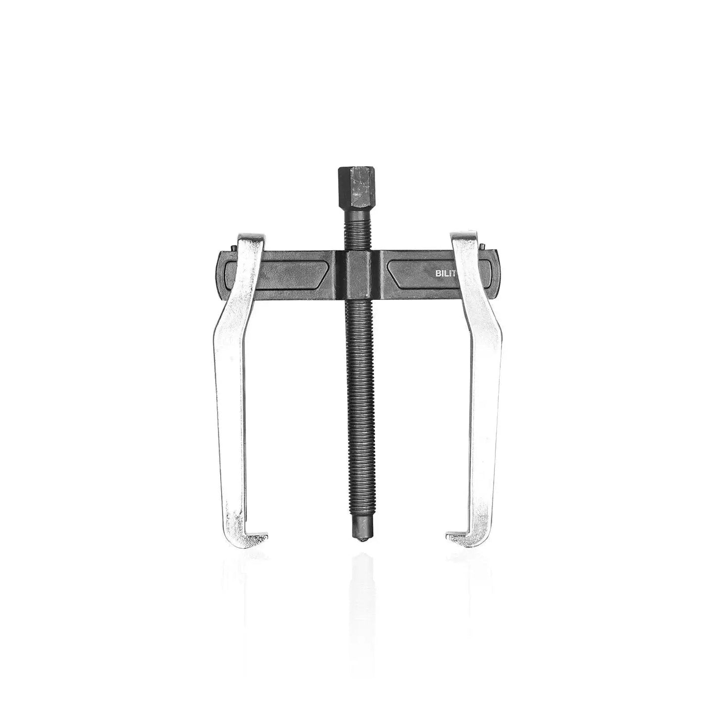 Front view of 6 Inch 2 Jaw Gear Puller for internal and external removal of pulleys, bearings, gears, and flywheels, made from heat-treated CRV steel.