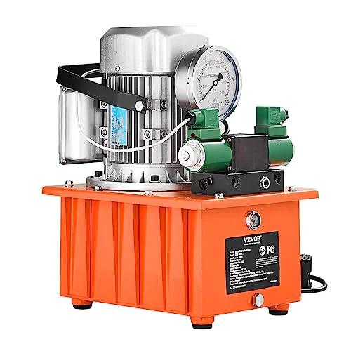 Beefy 10000 PSI Hydraulic Electric Pump With Double Acting 750W Copper Core Motor And 8L Power Pack Cylinder, front view