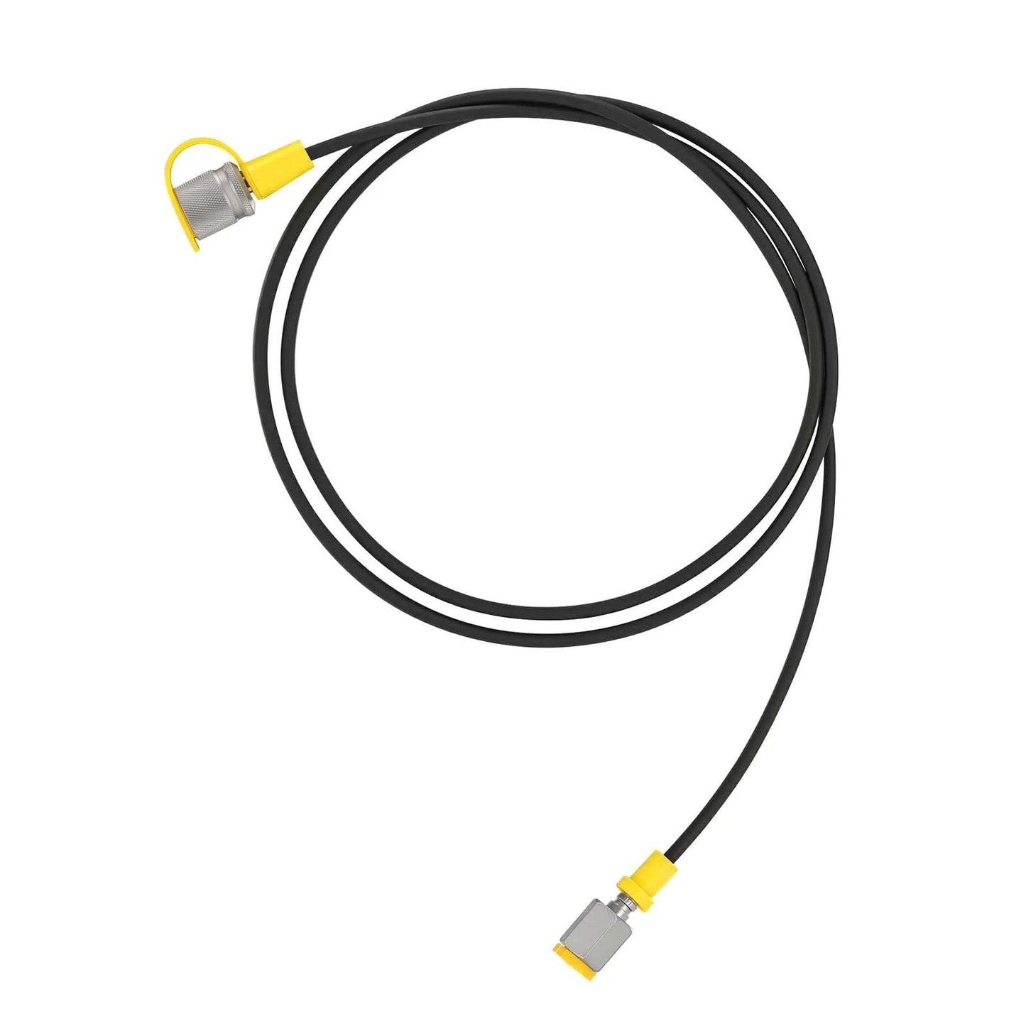 High Pressure Hydraulic Test Hose for 9000 PSI Systems With 630 BAR Working Pressure and 1600 BAR Burst, 1.6 Meter Length, G1 4 NPT to M16 Connectors