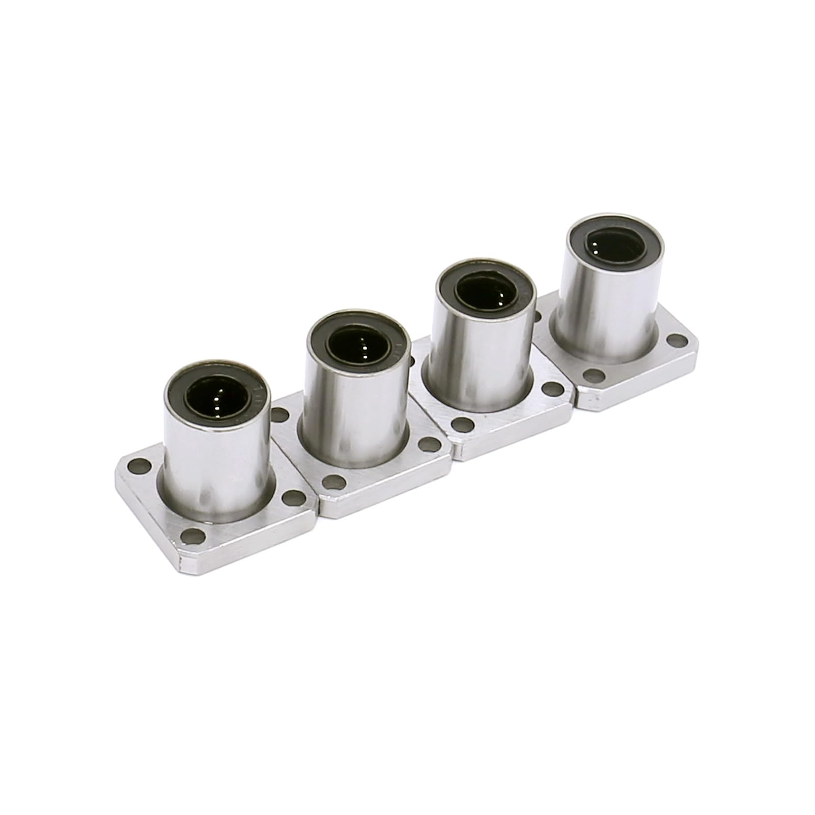 Square Flange Linear Ball Bearing Set 8mm Bore 15mm Outer Diameter 24mm Length LMK8UU 4 Pack For Smooth CNC And 3D Printer Motion