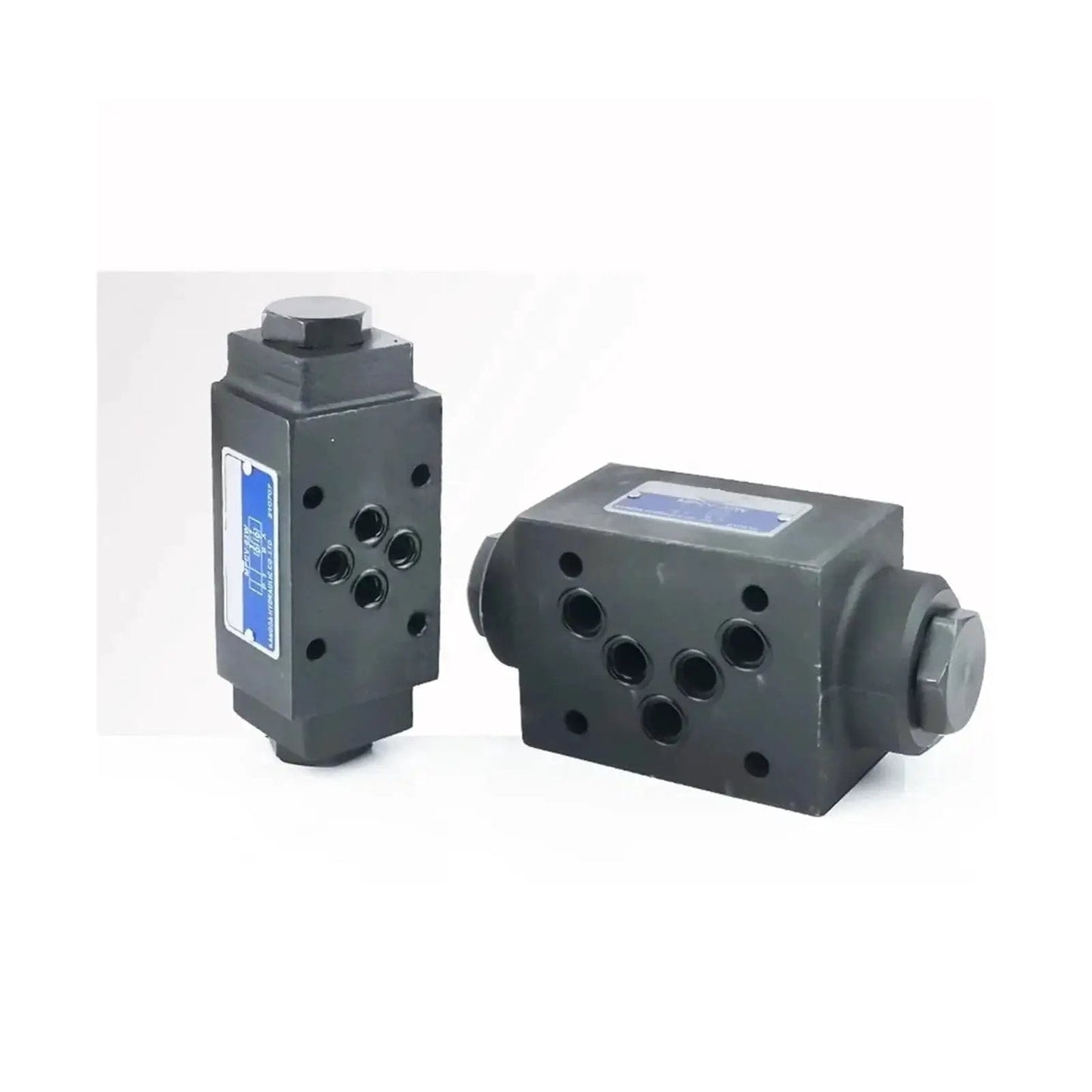 Heavy Duty Hydraulic Control Check Valve MPCV-02 03 04 06 for Solenoid Valves and Hydraulic Fittings, shown in rugged industrial design.