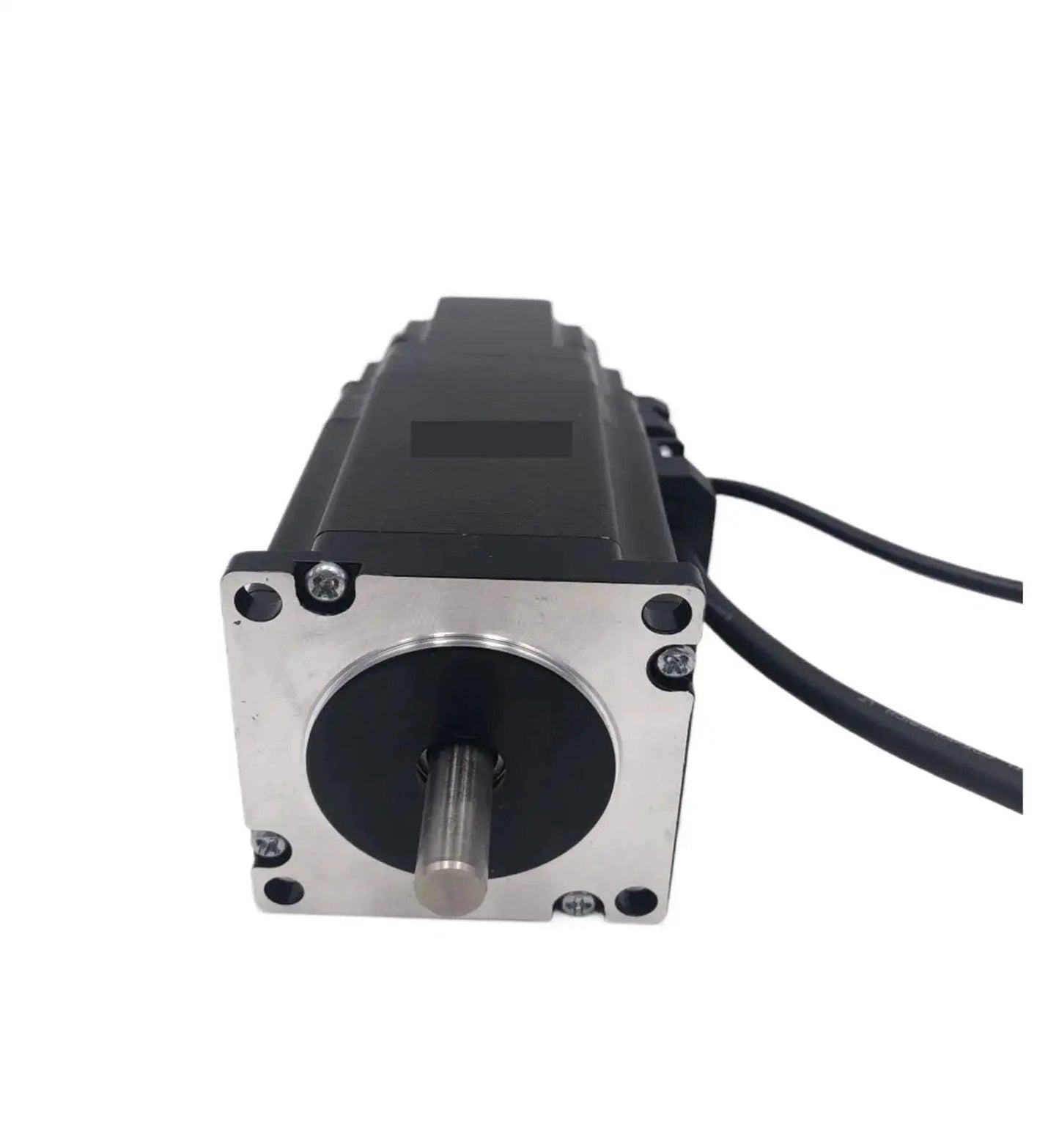 Front view of NEMA 23 Brake Stepper Motor with 2 Nm torque, 57mm frame, 24V DC, 76mm length, designed for CNC machine tools and automation.