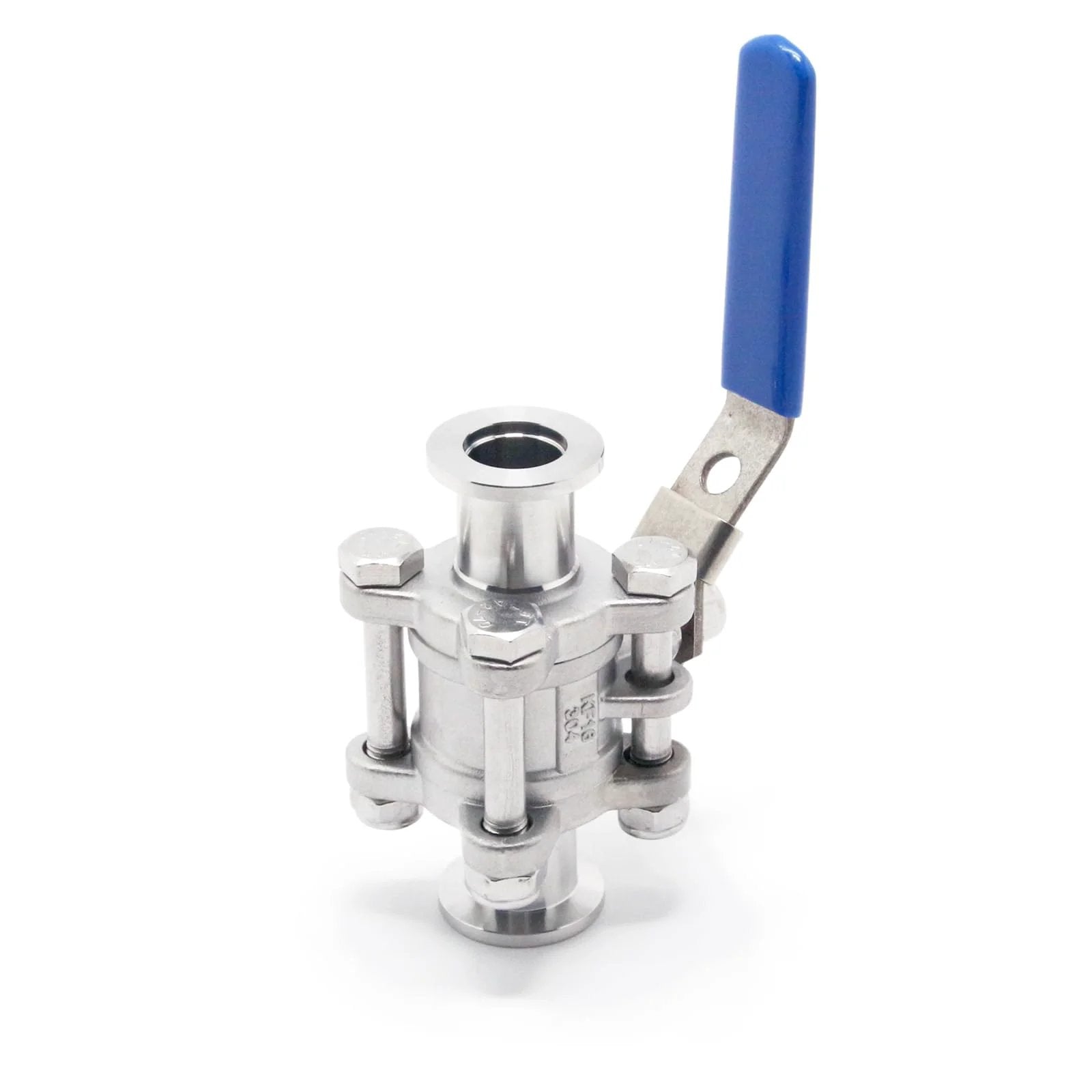 KF-16 Vacuum Ball Valve Clamp Valve In Stainless Steel 304 With Locking Device For Tri Clamp Systems From QiiMii, side view