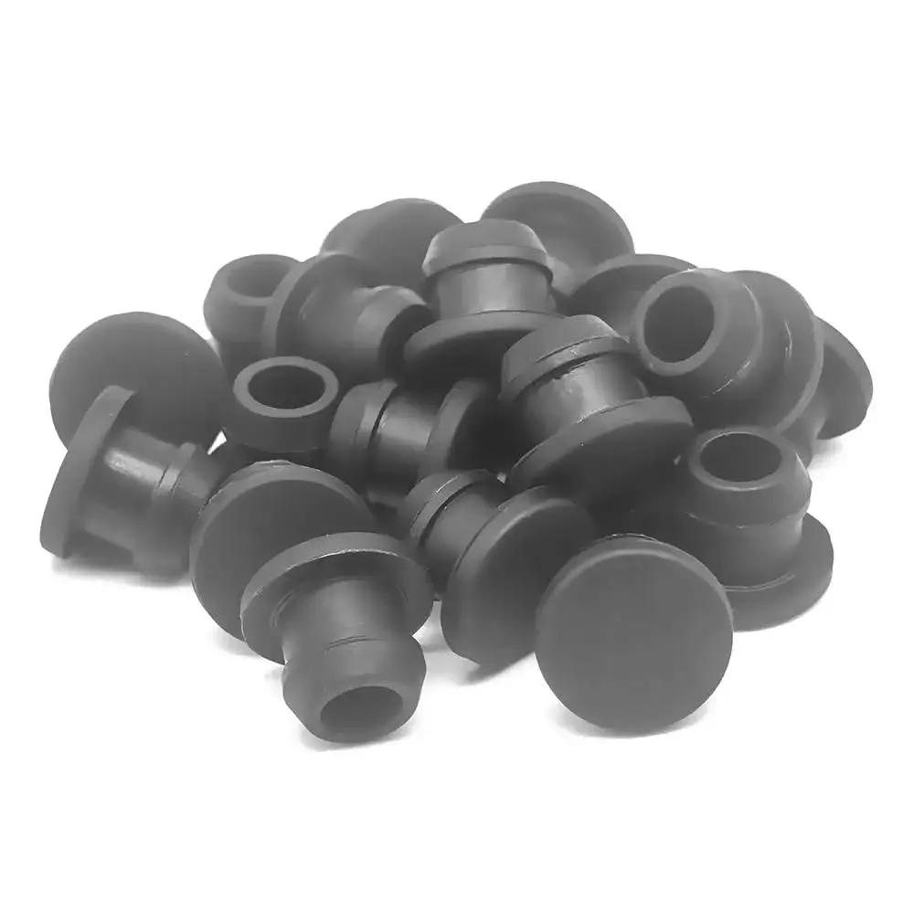 Premium Silicone Rubber Hole Plugs For 8mm Diameter Holes Waterproof Sealing Plugs in a pack of 20 for DIY projects