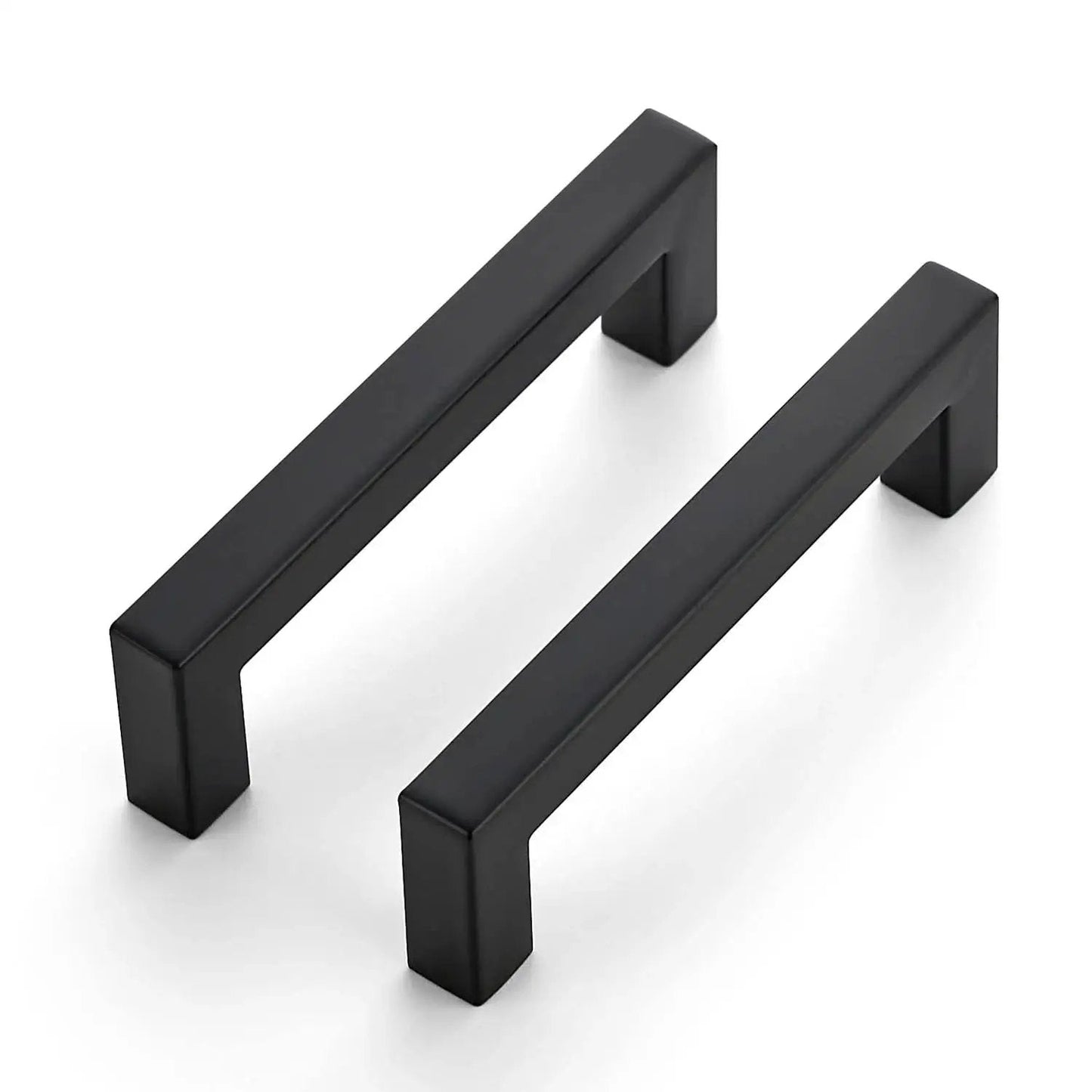 30 Pack 4 Inch Square Kitchen Cabinet Handles Matte Black Drawer Pulls For Cupboards And Cabinets Durable Hardware Set