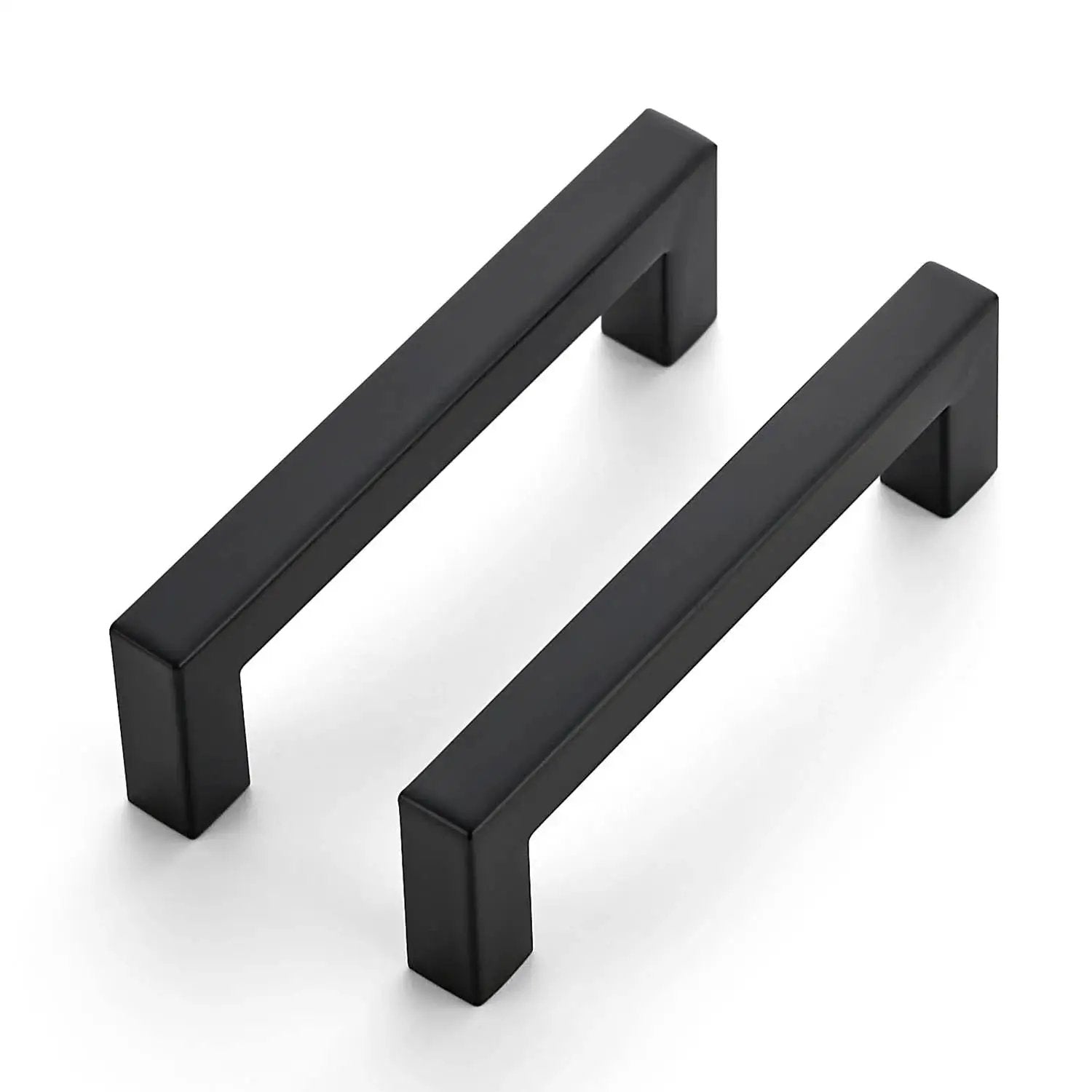 30 Pack 4 Inch Square Kitchen Cabinet Handles Matte Black Drawer Pulls For Cupboards And Cabinets Durable Hardware Set