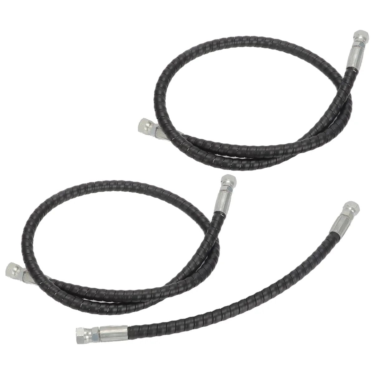Heavy Duty Snow Plow Hydraulic Hose Set Replacement For Western 56616 56617 And Fisher 56591 56592 shown in cold-resistant two-wire construction.
