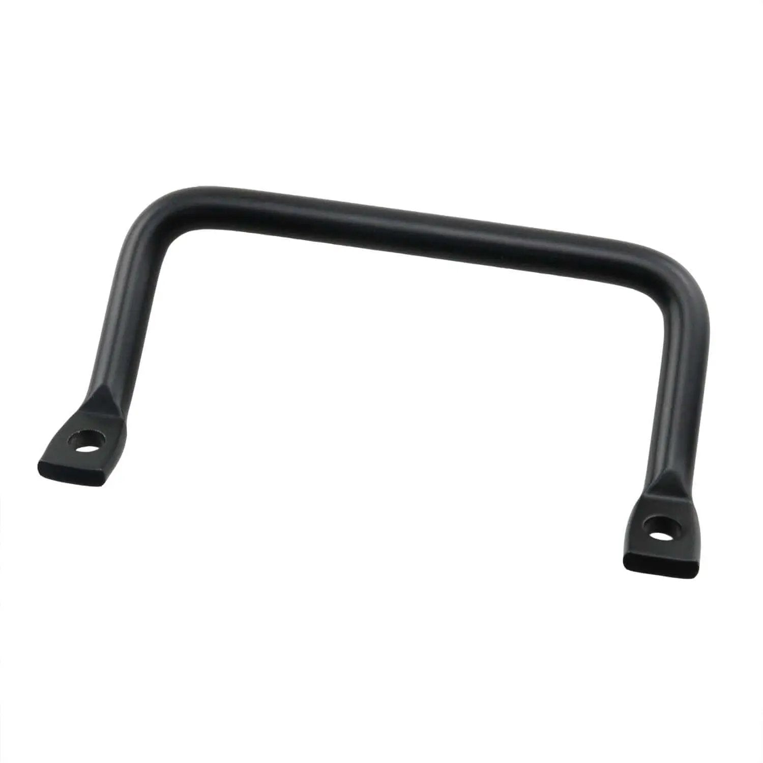 Industrial Round Bar Carry Handle Set, 2 Pieces, 100mm, Carbon Steel With Black Coating, Flat Head Tilt Puller, Heavy Duty Equipment Handle