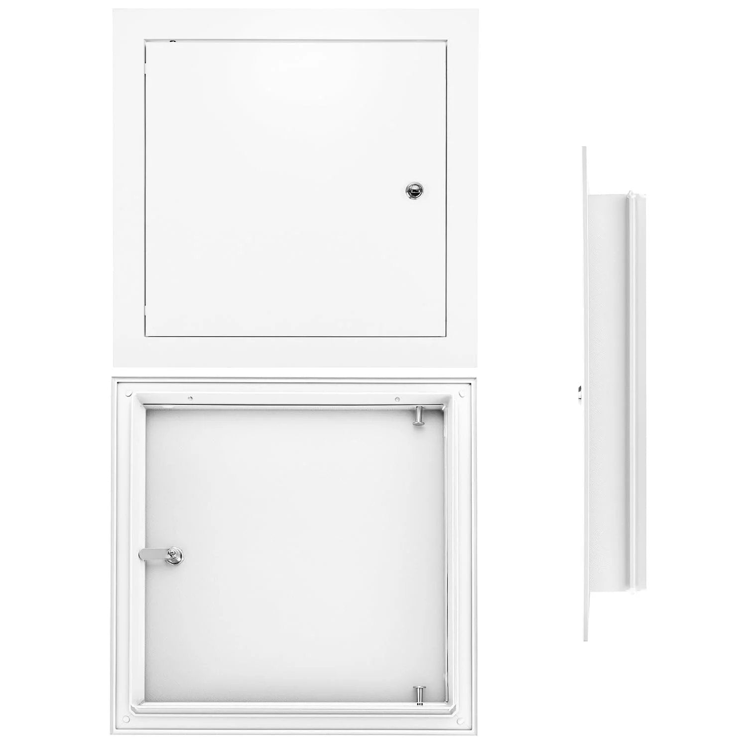 10 X 10 Flush Access Door Panel For Drywall And Ceiling Electrical, Powder Coated White Aluminum Alloy Service Shaft Door By QWORK