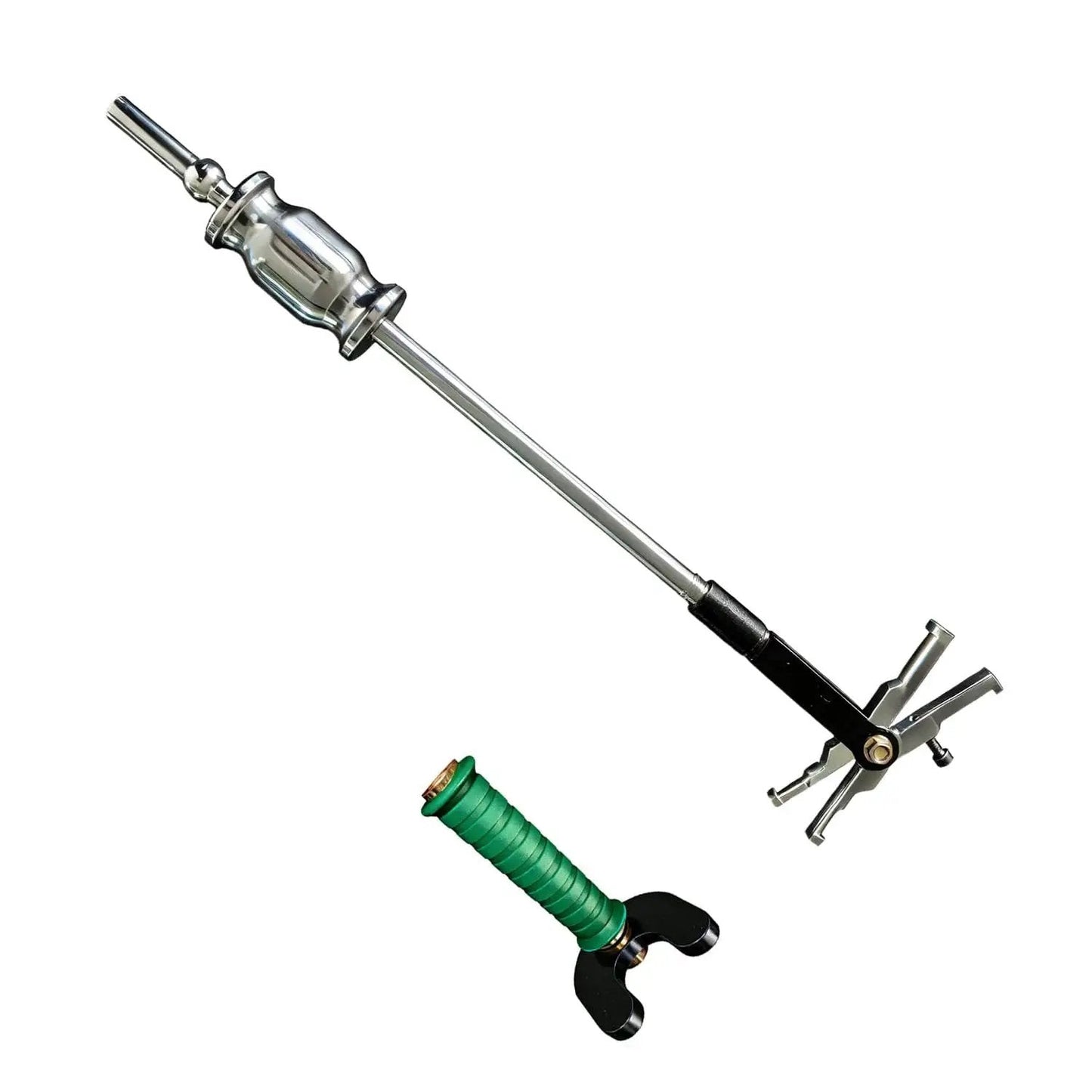 Internal Bearing Puller Tool With Double Headed Slide Hammer and U Shaped Disassembly Claw for 16 to 45 mm bearings, alloy steel.