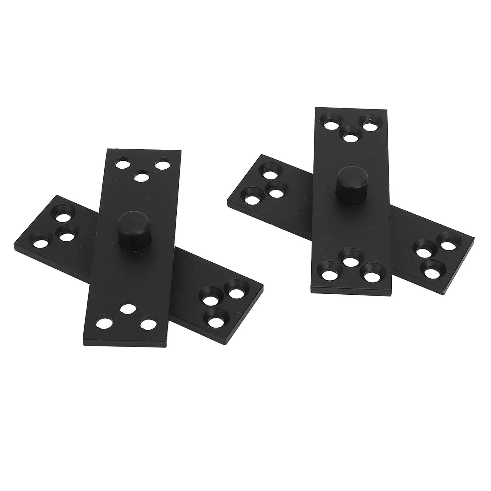 Pivot Hinge For Hidden Doors And Bookcases, 360 Degree Rotation, Heavy Duty Stainless Steel Concealed Door Hinge in black finish