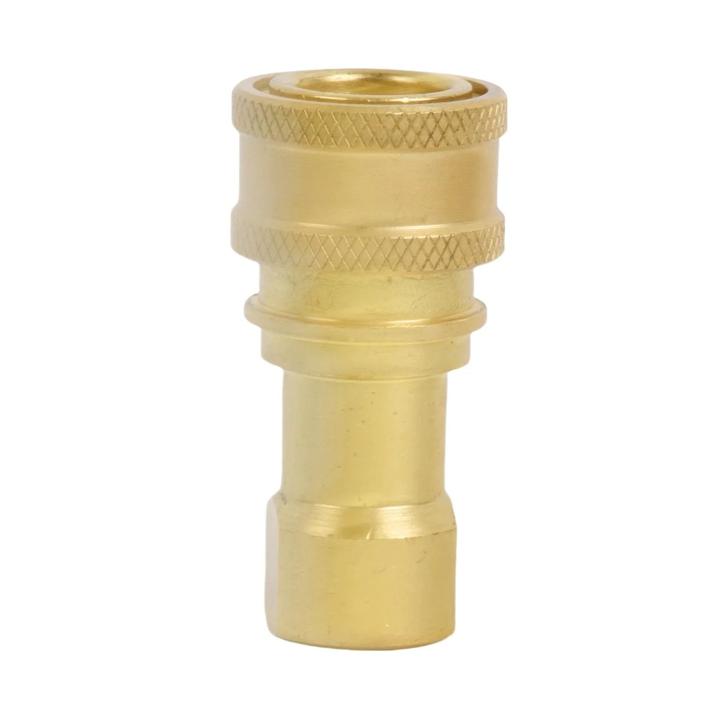 Brass 1/4 Inch NPTF High Pressure Hydraulic Nipple Connector Built Tough For Industrial Fluid Lines, Precision Machined, Corrosion Resistant