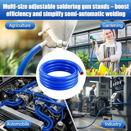 Three Quarter Inch Silicone Heater Hose 10 Foot Roll Blue Heavy Duty Reinforced With Polyester Braiding For Vehicle Cooling Systems Built To Handle High Temperature 171 PSI Rupture Resistance Durable Coolant Water And Gas Transfer Hose