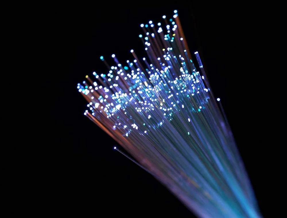 End Glow PMMA Fiber Optic Cable Set For LED Star Ceiling Kits, 100 Pcs, 0.75mm Diameter, glowing fiber strands in dark