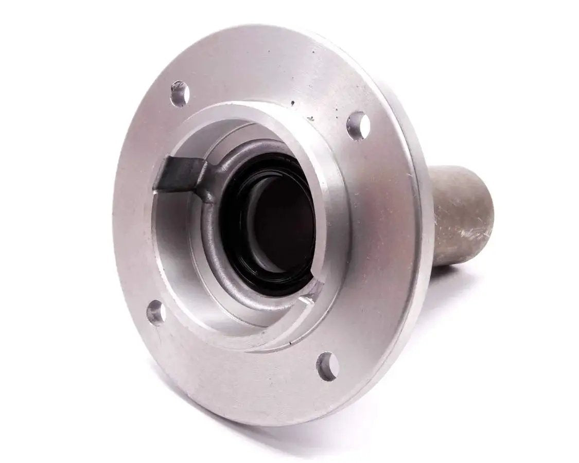 Front view of T5 Transmission Bearing Retainer M7050A Steel Throwout Sleeve for Ford Racing, showing steel construction and sleeve design.