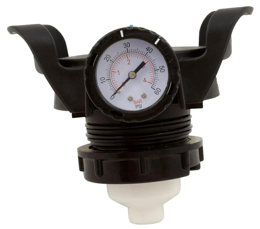 Pressure Relief Valve Assembly With Gauge For Waterway 550-6730 Crystal Water Black Swimming Pool Filter Replacement