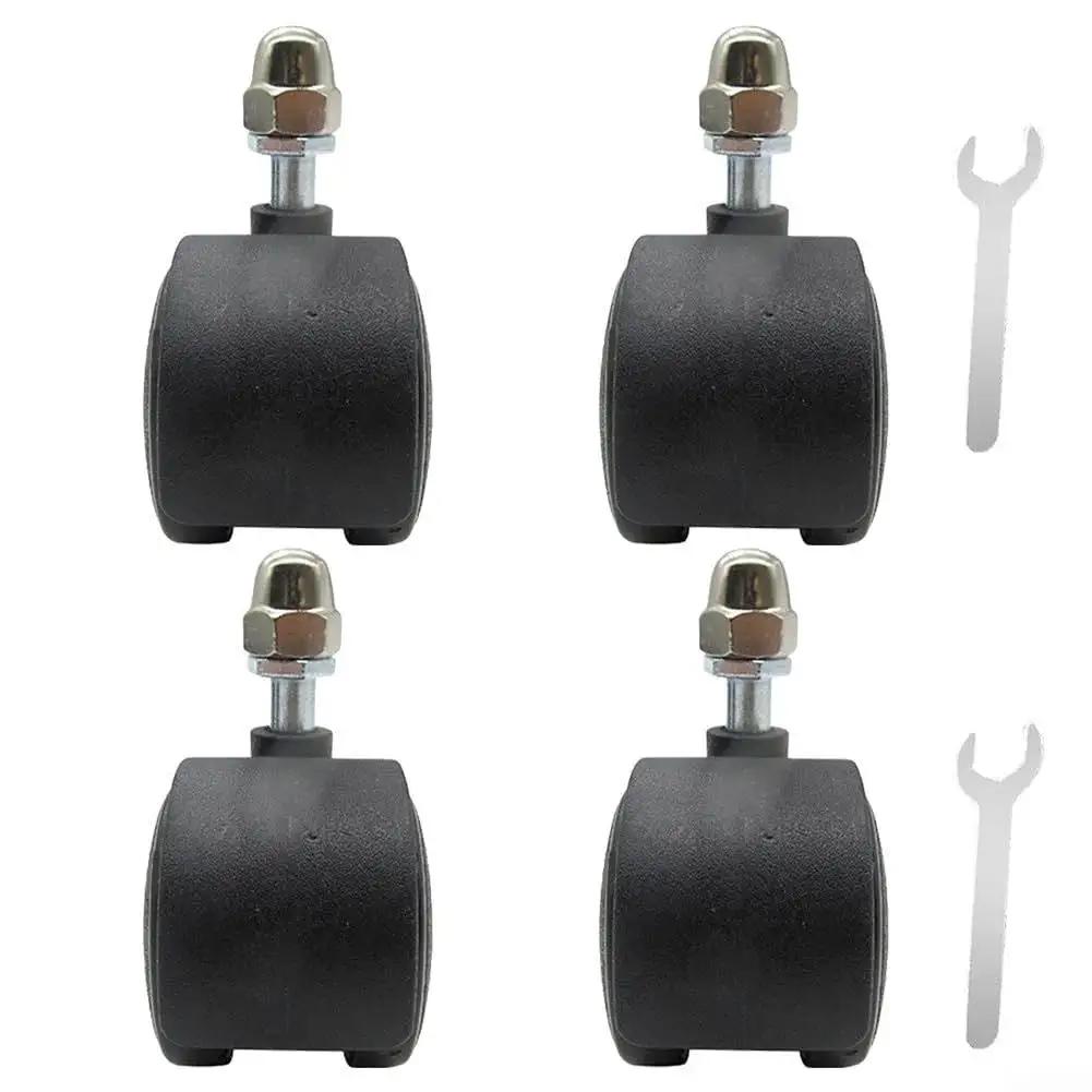 4 Pcs Wheel Pulley Caster Wheels For Electric Heaters Omni Directional Swivel Casters Replacement Durable Plastic Wheel Set