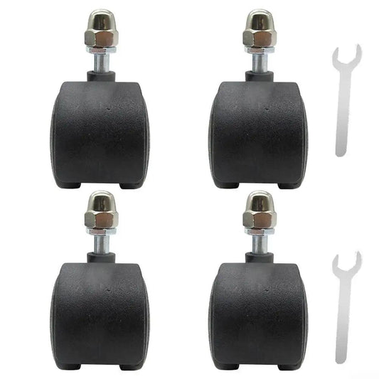 4 Pcs Wheel Pulley Caster Wheels For Electric Heaters Omni Directional Swivel Casters Replacement Durable Plastic Wheel Set