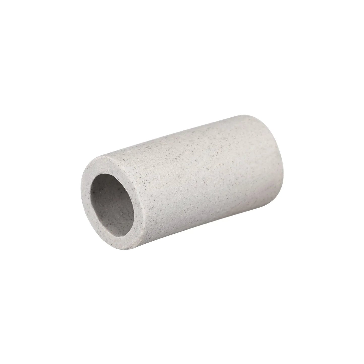 10 Pack Ceramic Tube Insulation For Electronics, DIY Friendly High Temp Tubes 30mm Long, 10mm Bore, 15mm Outer Diameter, Gray