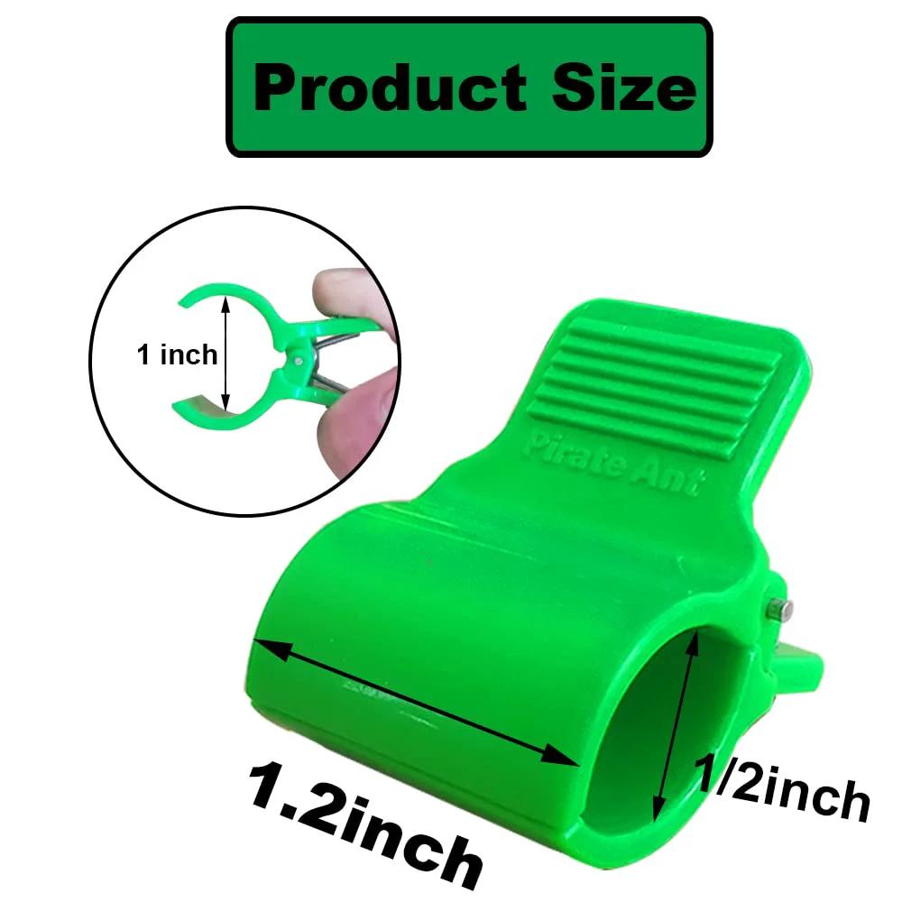 Greenhouse Clamps For Half Inch PVC Pipe Garden Net Fix Clips 30 Pack With Pro Grade Heavy Duty Stainless Steel Springs product size