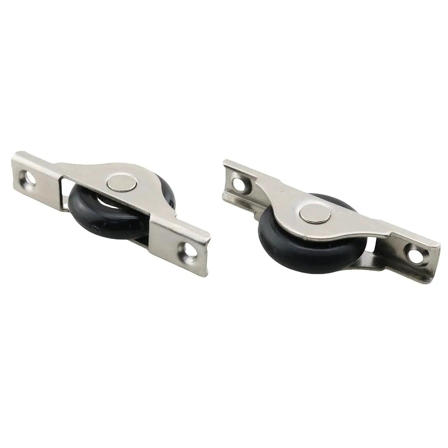2 Pack 29mm Black Screen Door Roller Wheel Nylon Pulley With Stainless Steel Housing For Garage Screen Doors Sliding Doors