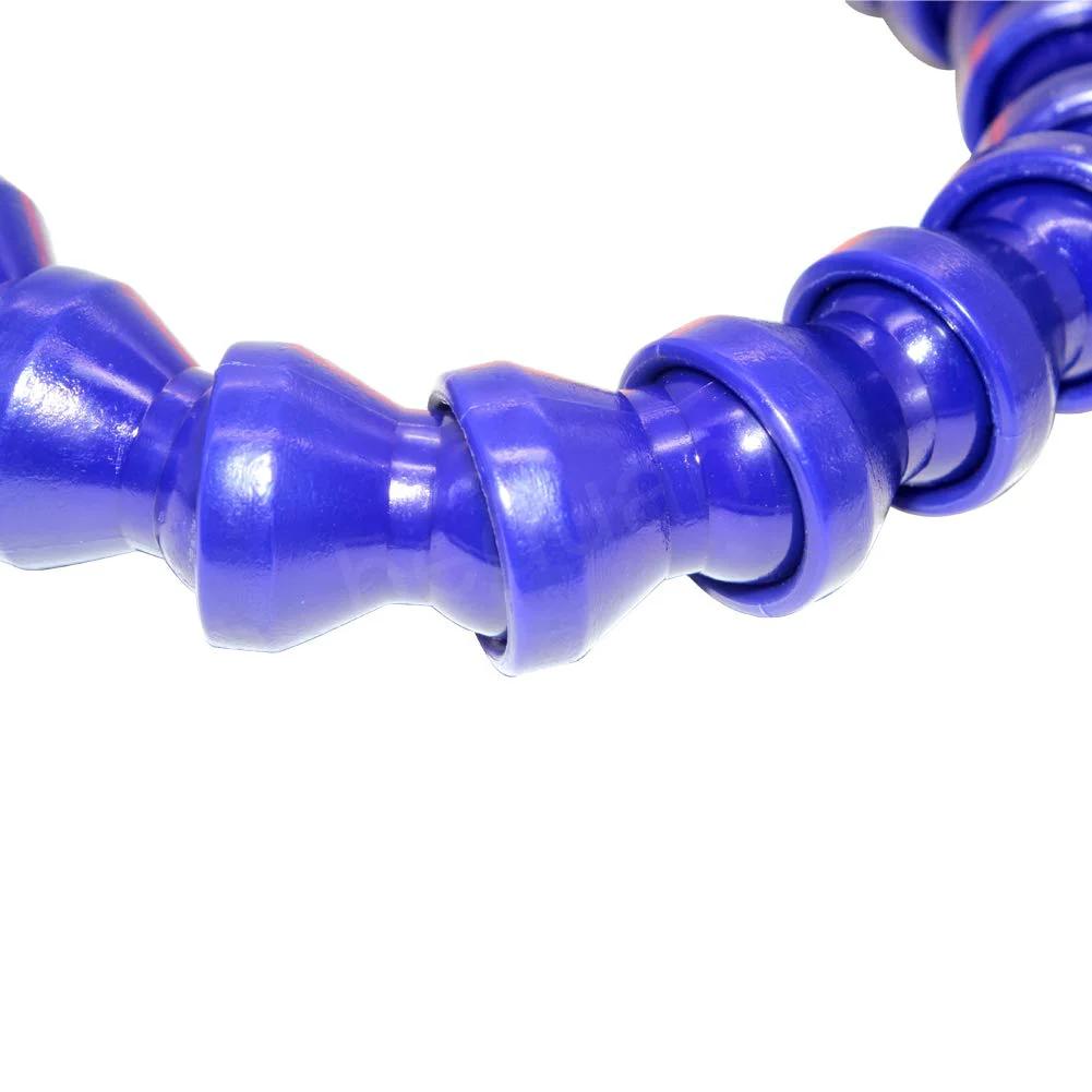 Close-up of Flexible One Half Inch Thread Water Oil Coolant Hose For Hydraulic Machinery And Water Cooling System 40cm Long Plastic Corrosion Resistant Tubing Built Tough 10 Pack Beduan