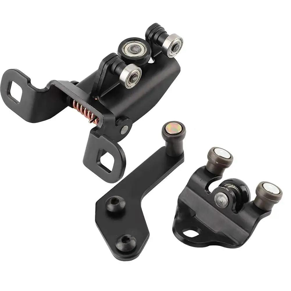 Door Roller Set, 3 Pcs, Compatible With Transit From 2000 To 2013, AC11 V268K35 Sliding Door Hardware For Car Van, shown in three components.