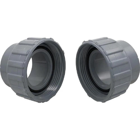 2 Inch PVC Connector Union Set With Nut For Raypak Heater Flange Kit 006723F, Durable PVC Plumbing Fittings For Spa Or Pool Heater Install, Easy Fit, Reliable Compatibility